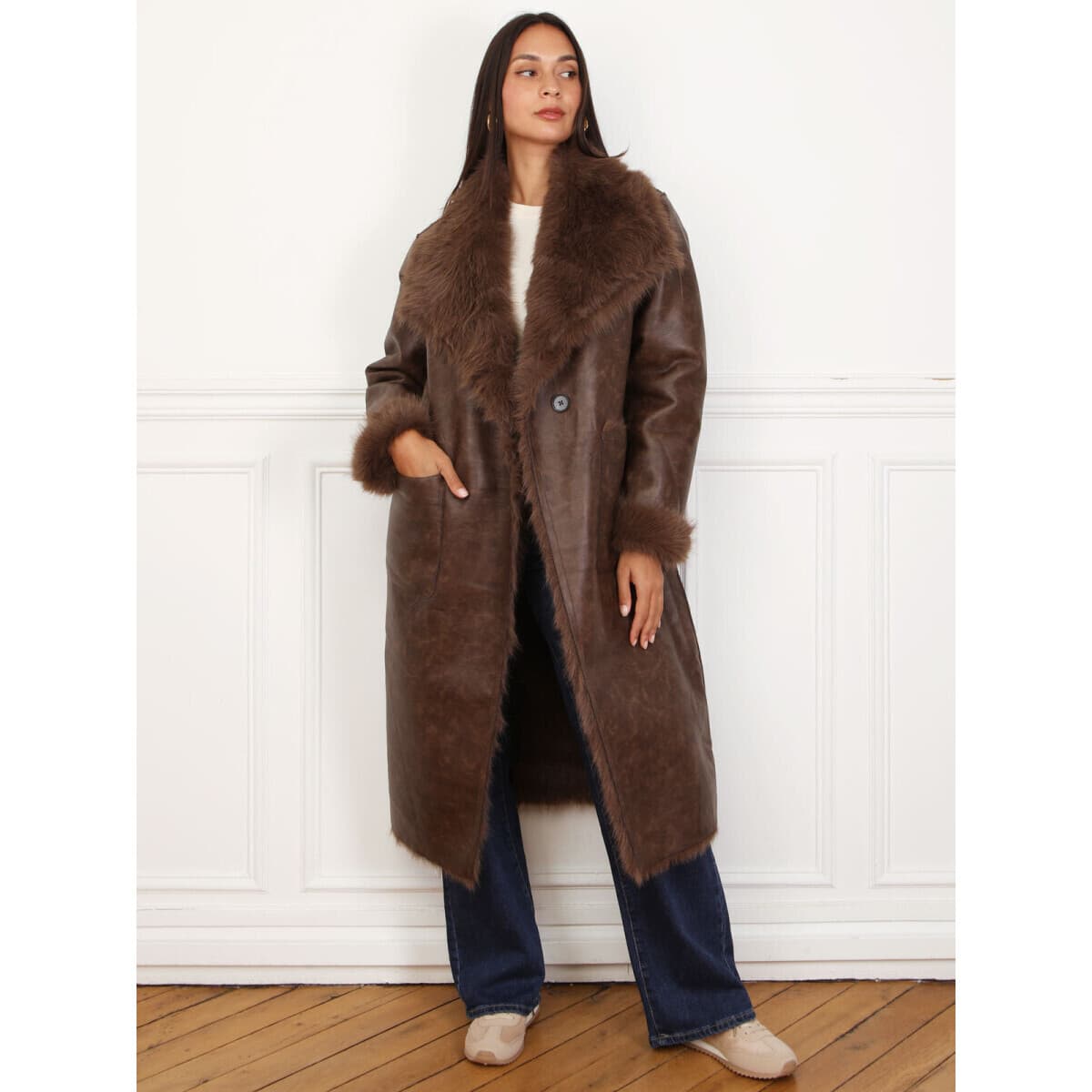 Women's Coats La Modeuse Brown