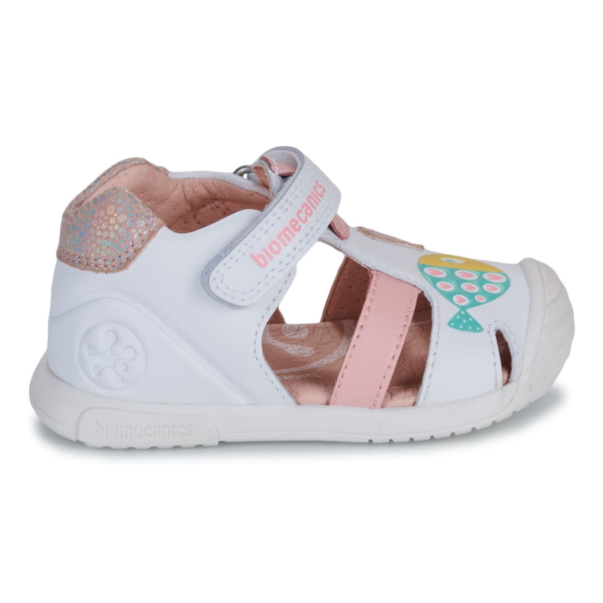 Παιδικό Κλειστό Πέδιλο για Κορίτσι Biomecanics Ανατομικό Χρώματος Λευκό 262108-B866