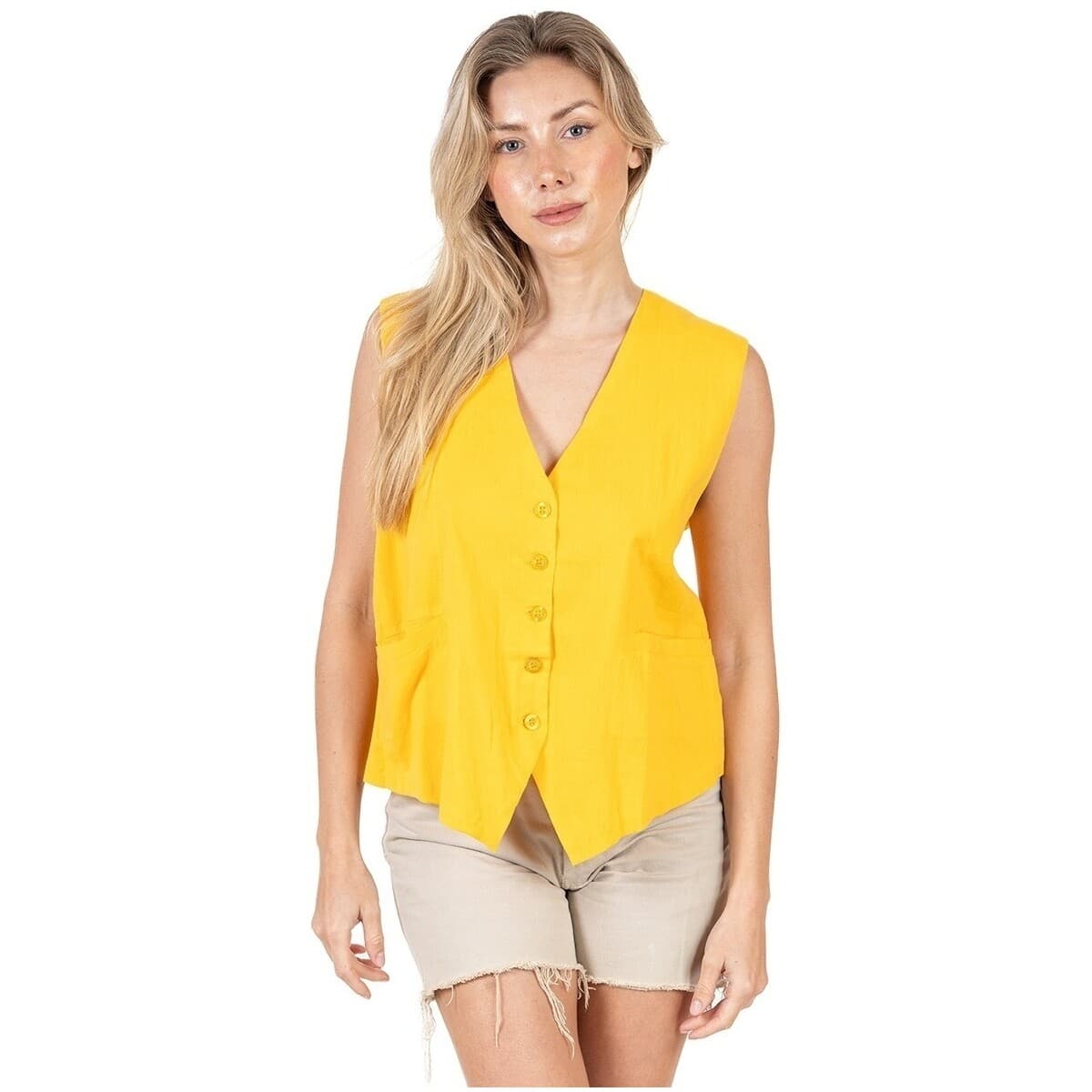 Women's Vests Isla Bonita By Sigris Yellow