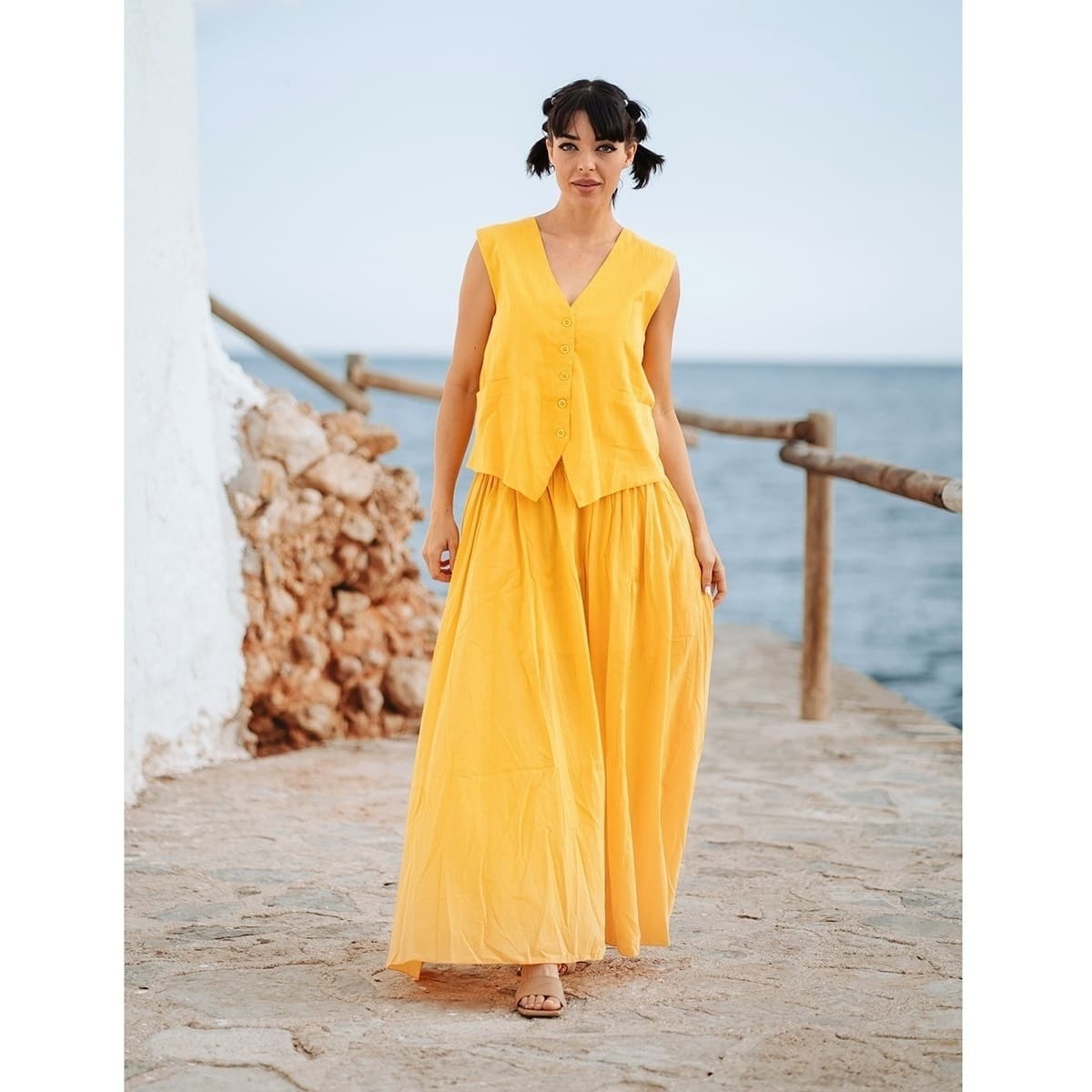 Women's Vests Isla Bonita By Sigris Yellow