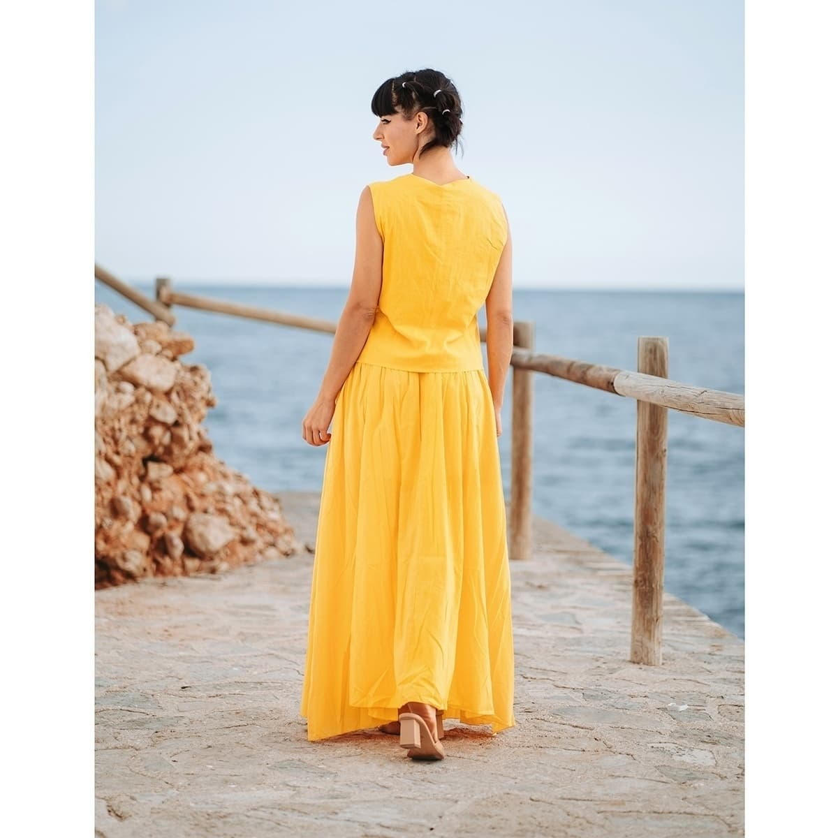 Women's Vests Isla Bonita By Sigris Yellow