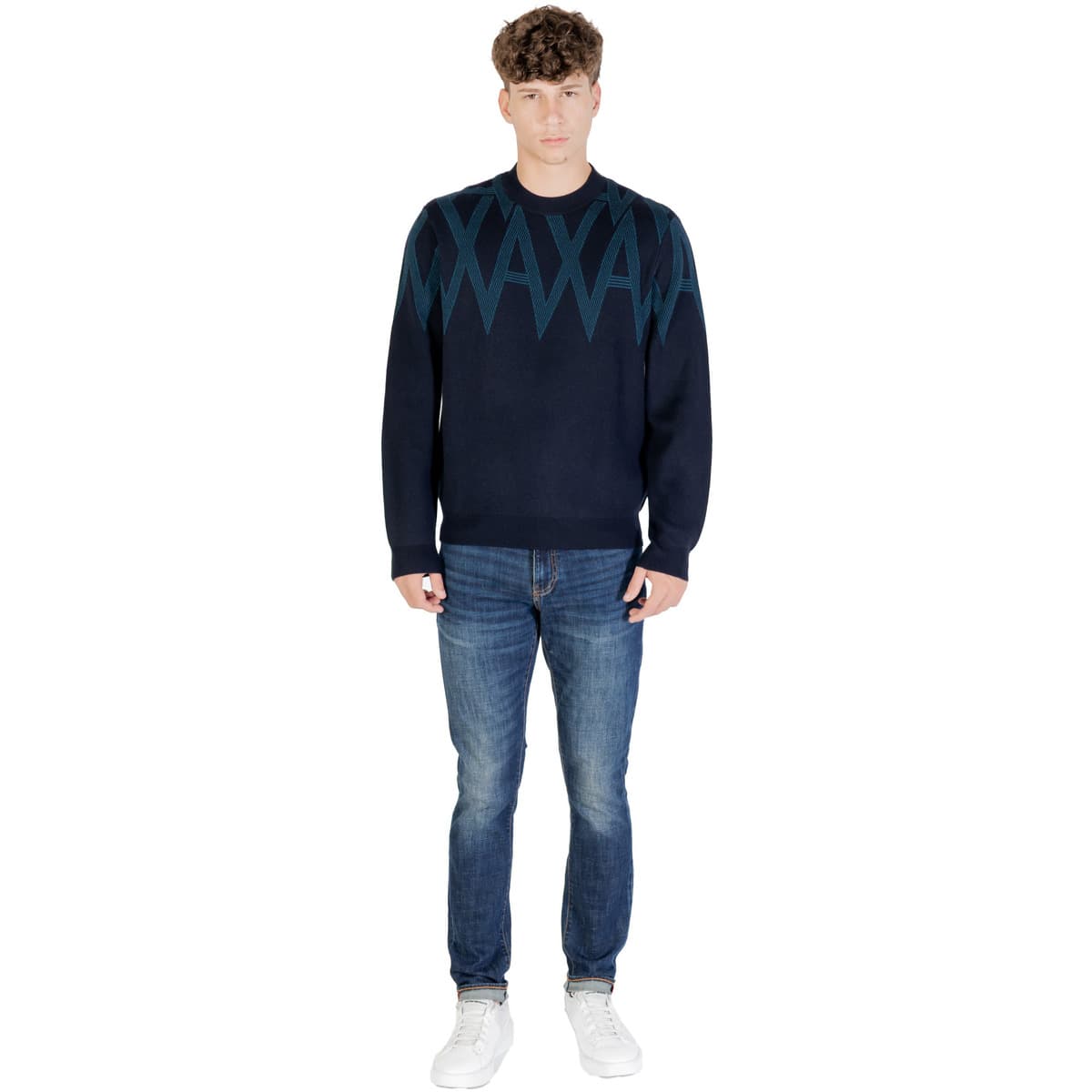 Men's Sweaters EAX Green