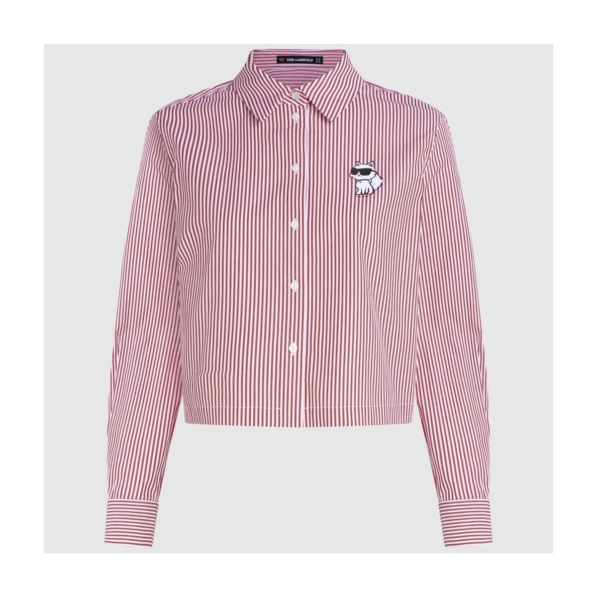 Πουκάμισα Karl Lagerfeld Camisas Mujer Modèle Ikon Choupette Cropped Shi