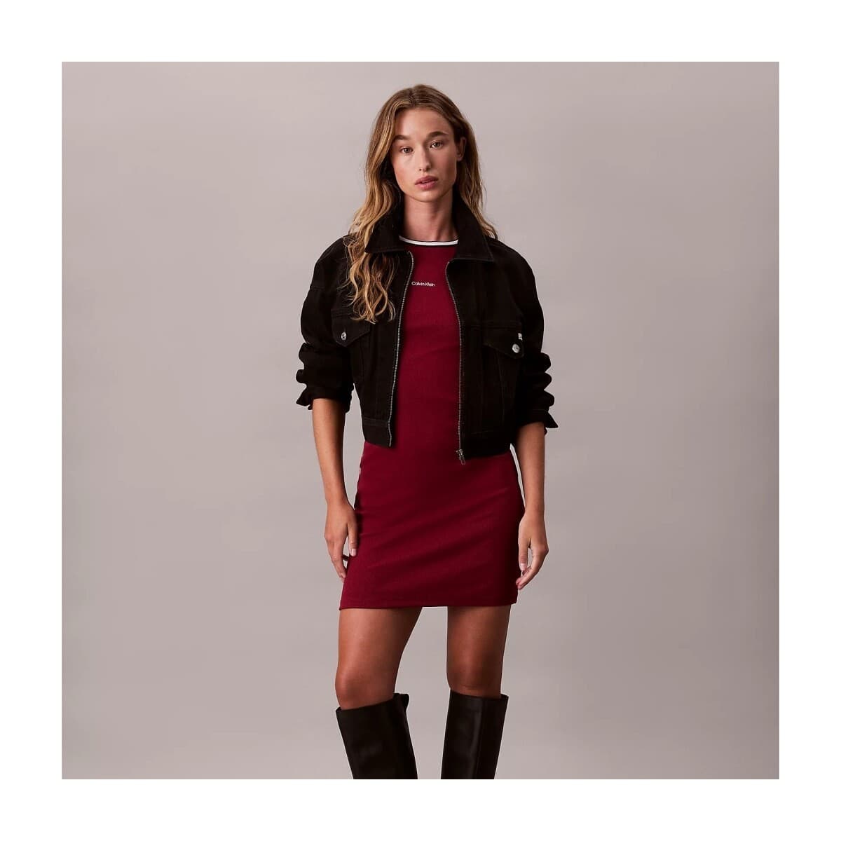 Women's Dresses Calvin Klein Bordeaux