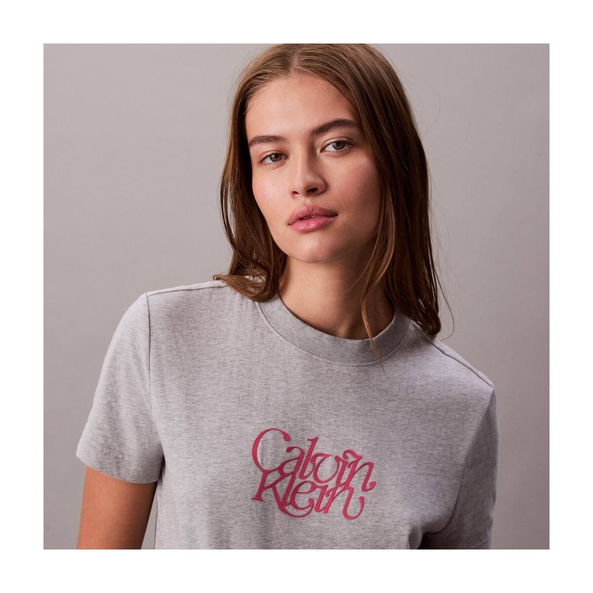 Women's T-Shirts Calvin Klein Gray