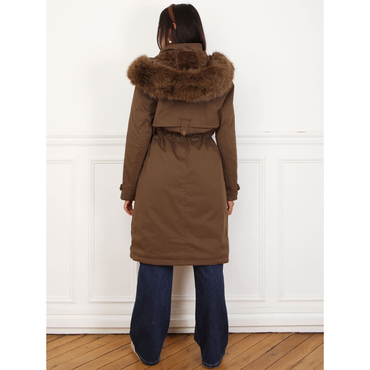 Women's Parkas La Modeuse Brown
