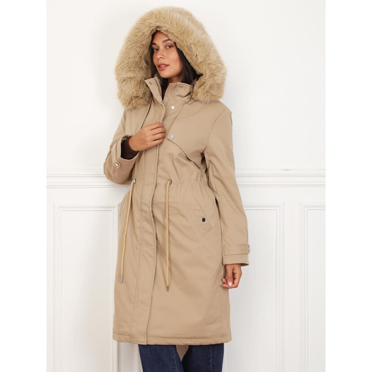 Women's Coats La Modeuse Beige