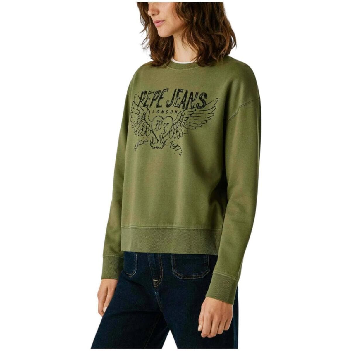 Women's Sports T-Shirts Pepe Jeans Green