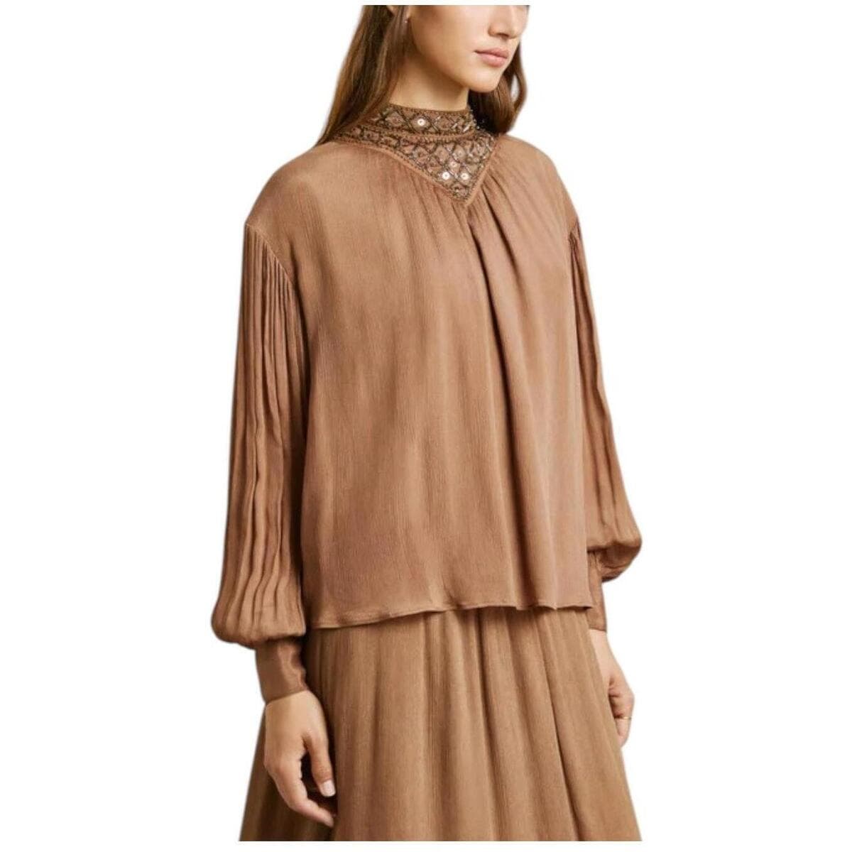 Women's T-Shirts Pepe Jeans Brown