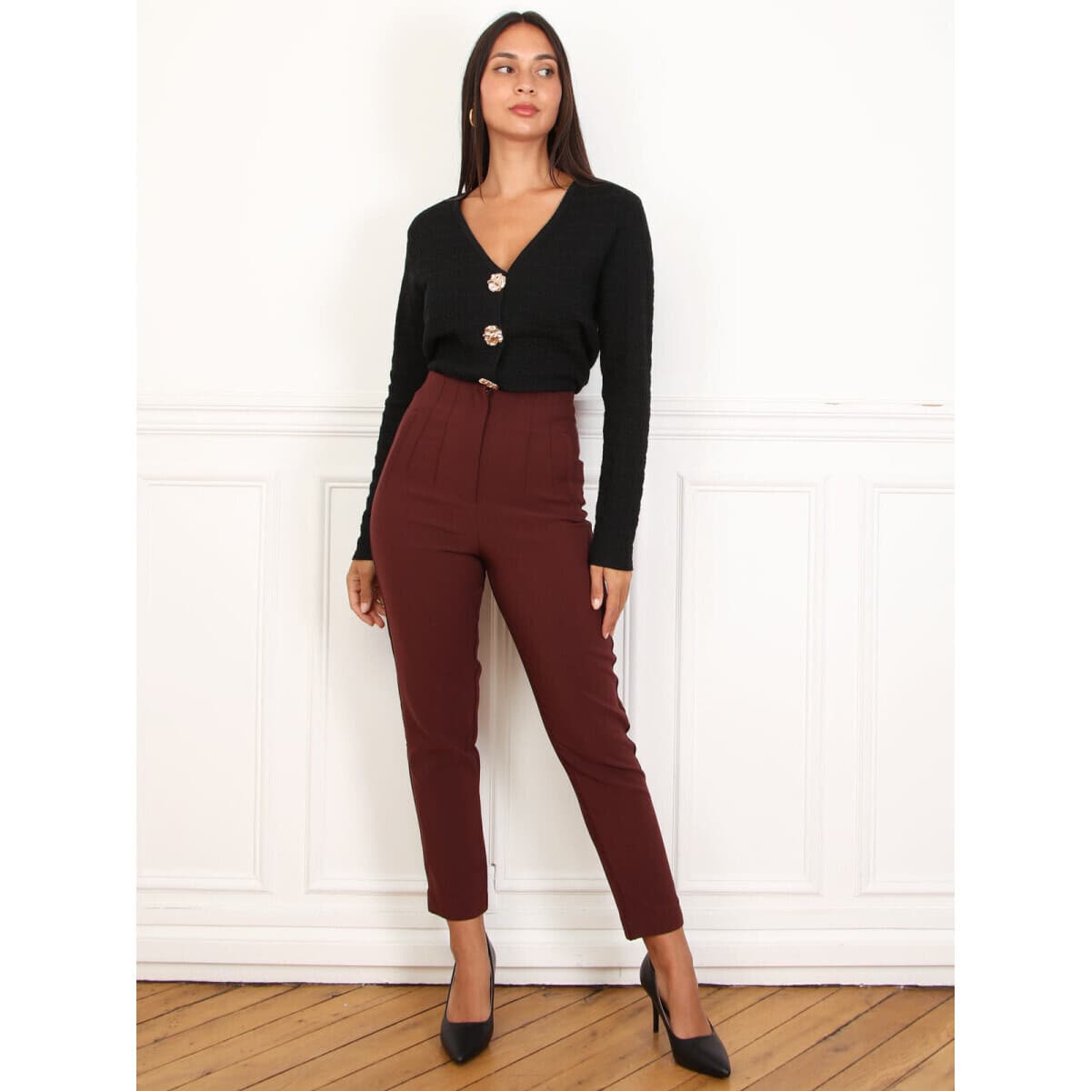 Women's Pants La Modeuse Bordeaux