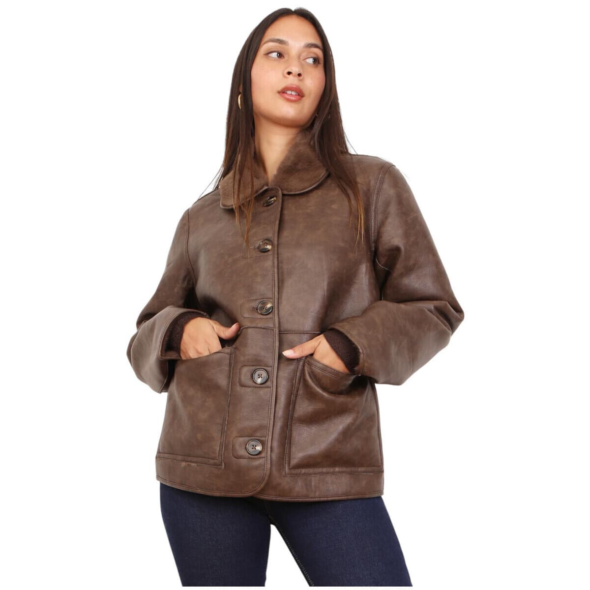 Women's Jackets La Modeuse Brown