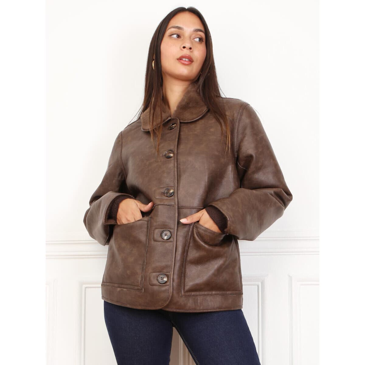 Women's Jackets La Modeuse Brown