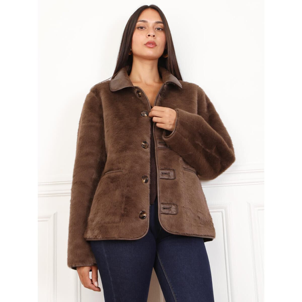 Women's Jackets La Modeuse Brown