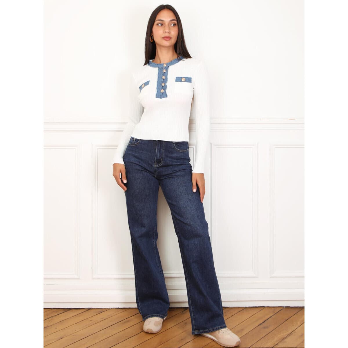 Women's Sweaters La Modeuse White