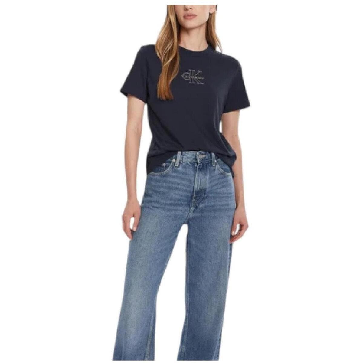 Women's T-Shirts Calvin Klein Black