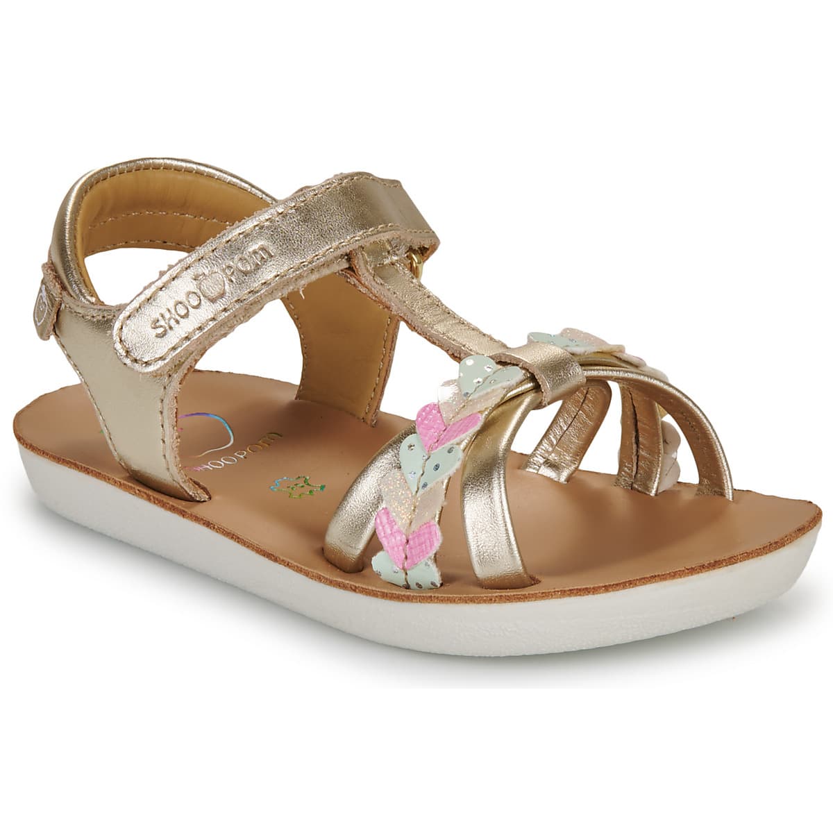 Girls' Sandals Shoo Pom Gold