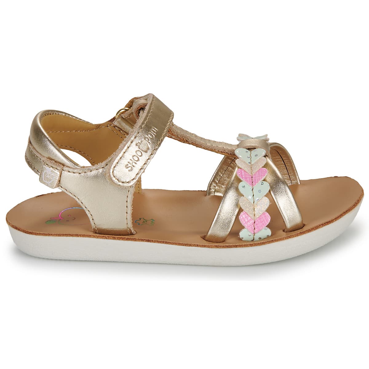 Girls' Sandals Shoo Pom Gold