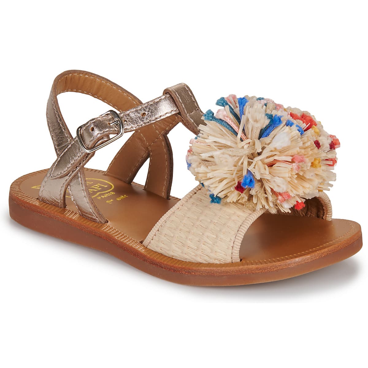Girls' Sandals Pom d'Api Beige