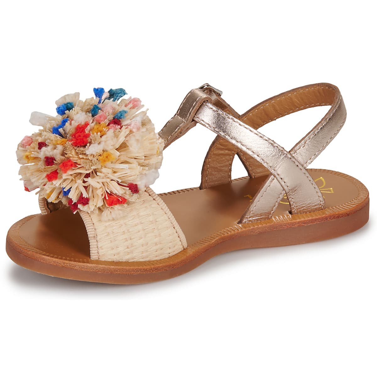 Girls' Sandals Pom d'Api Beige