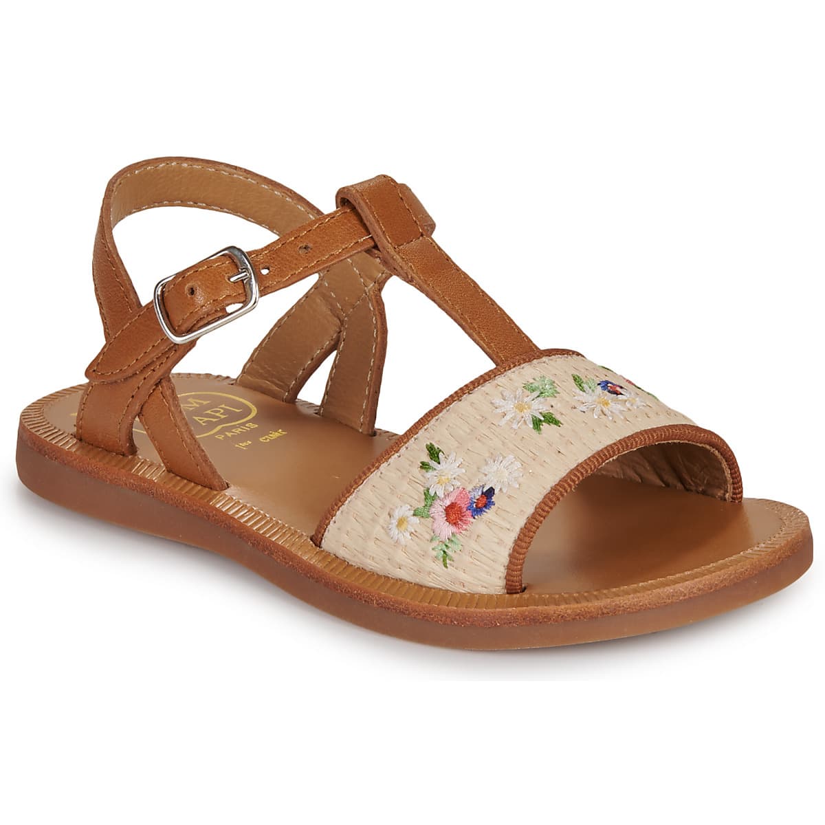 Σανδάλια χωρίς τακούνι Pom d'Api PLAGETTE RAPHIA BROD