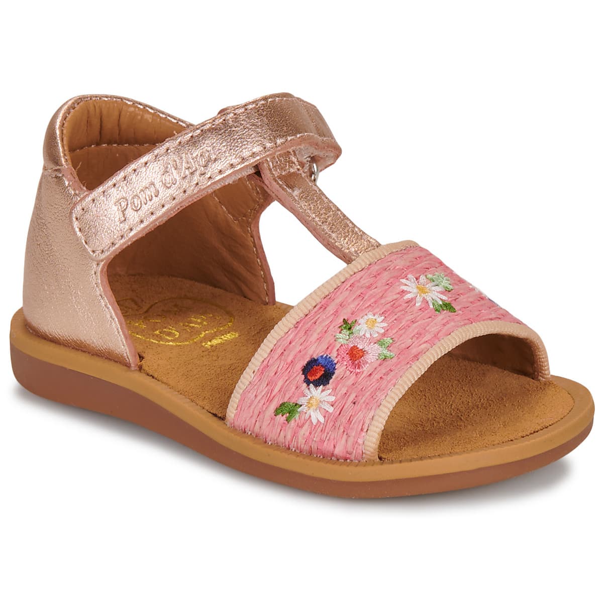 Σανδάλια χωρίς τακούνι Pom d'Api POPPY AIR NATUR