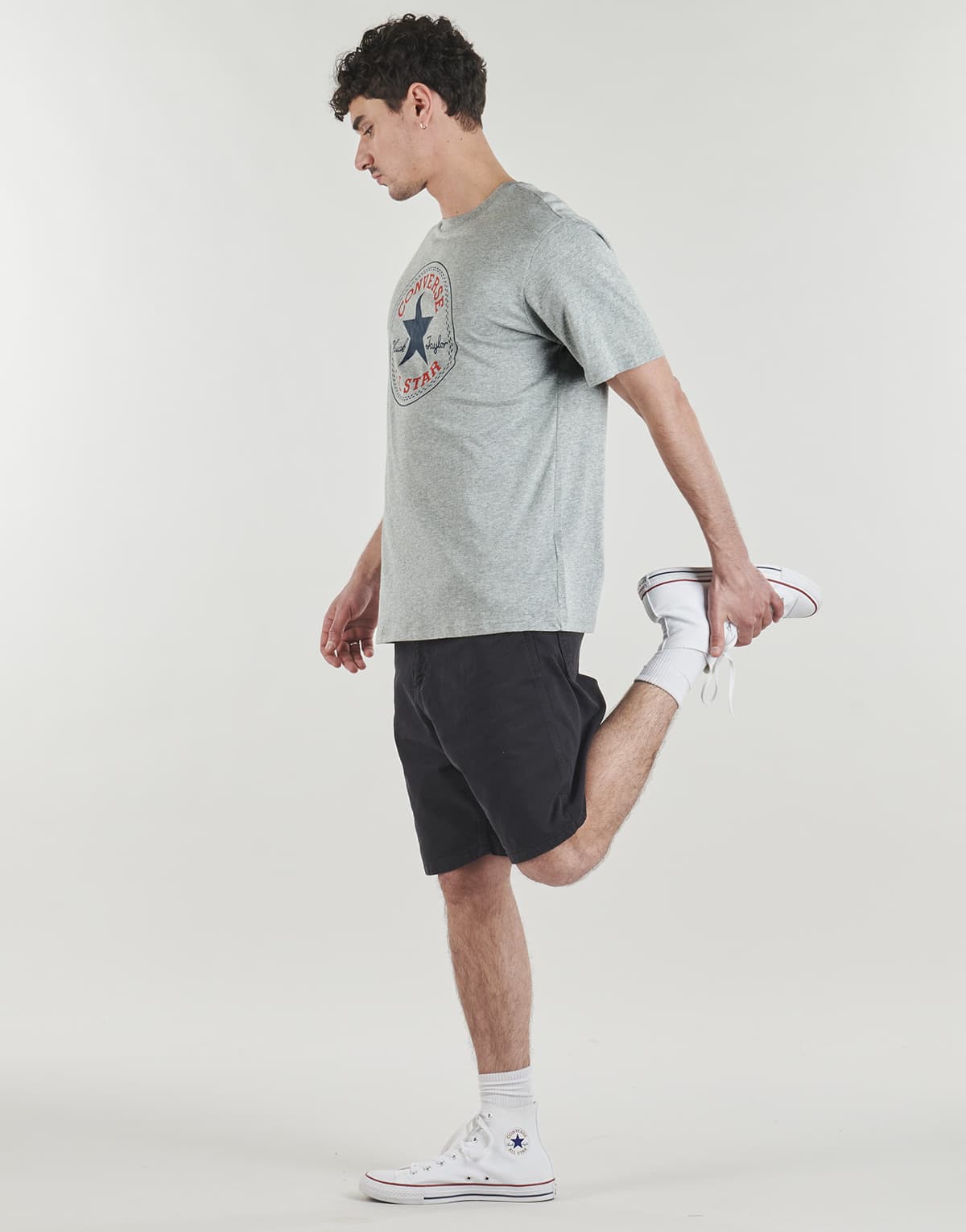 Men's T-Shirts Converse Gray