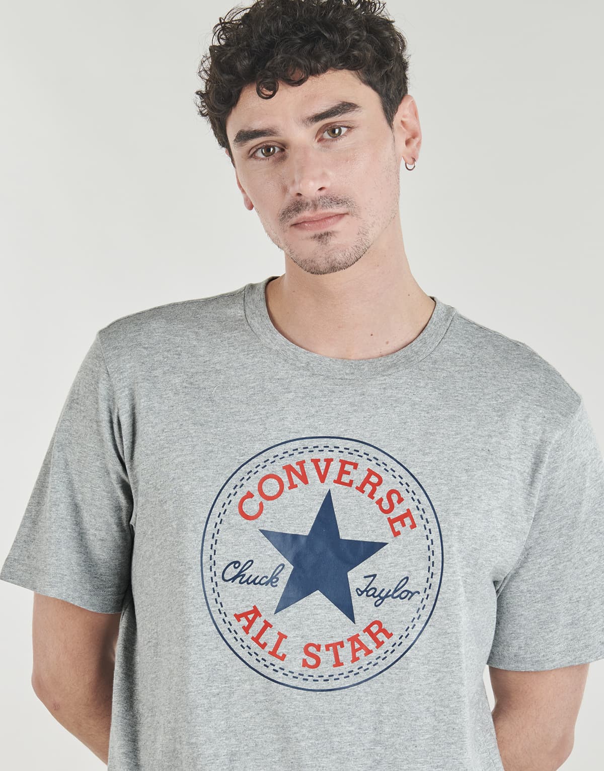 Men's T-Shirts Converse Gray