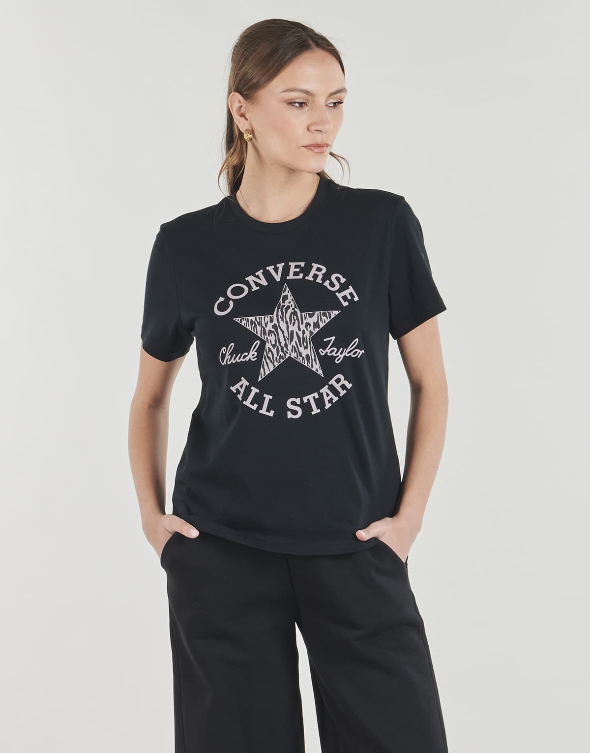 Women's T-Shirts Converse Black