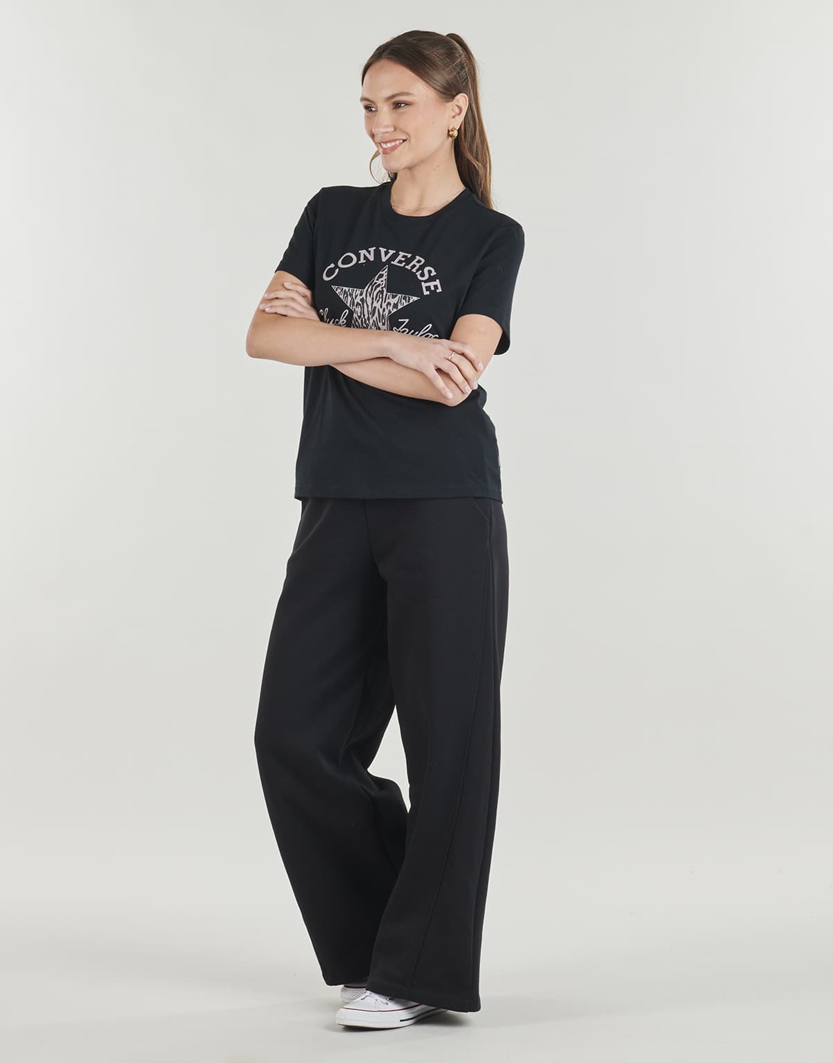 Women's T-Shirts Converse Black