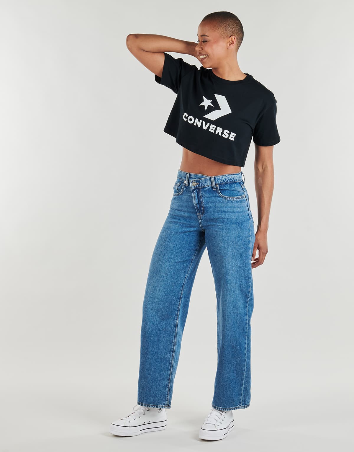 Women's T-Shirts Converse Black