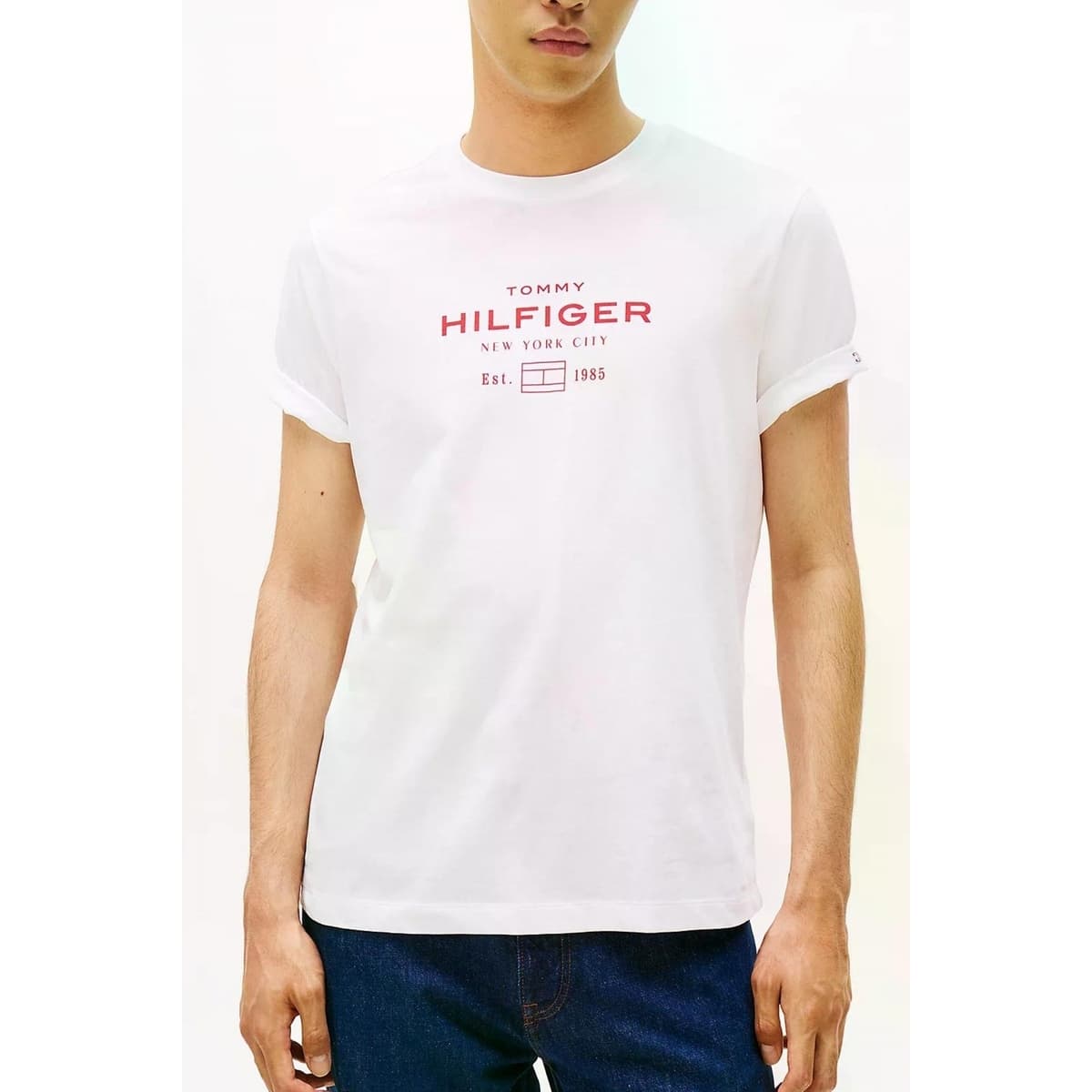 Men's T-Shirts Tommy Hilfiger White