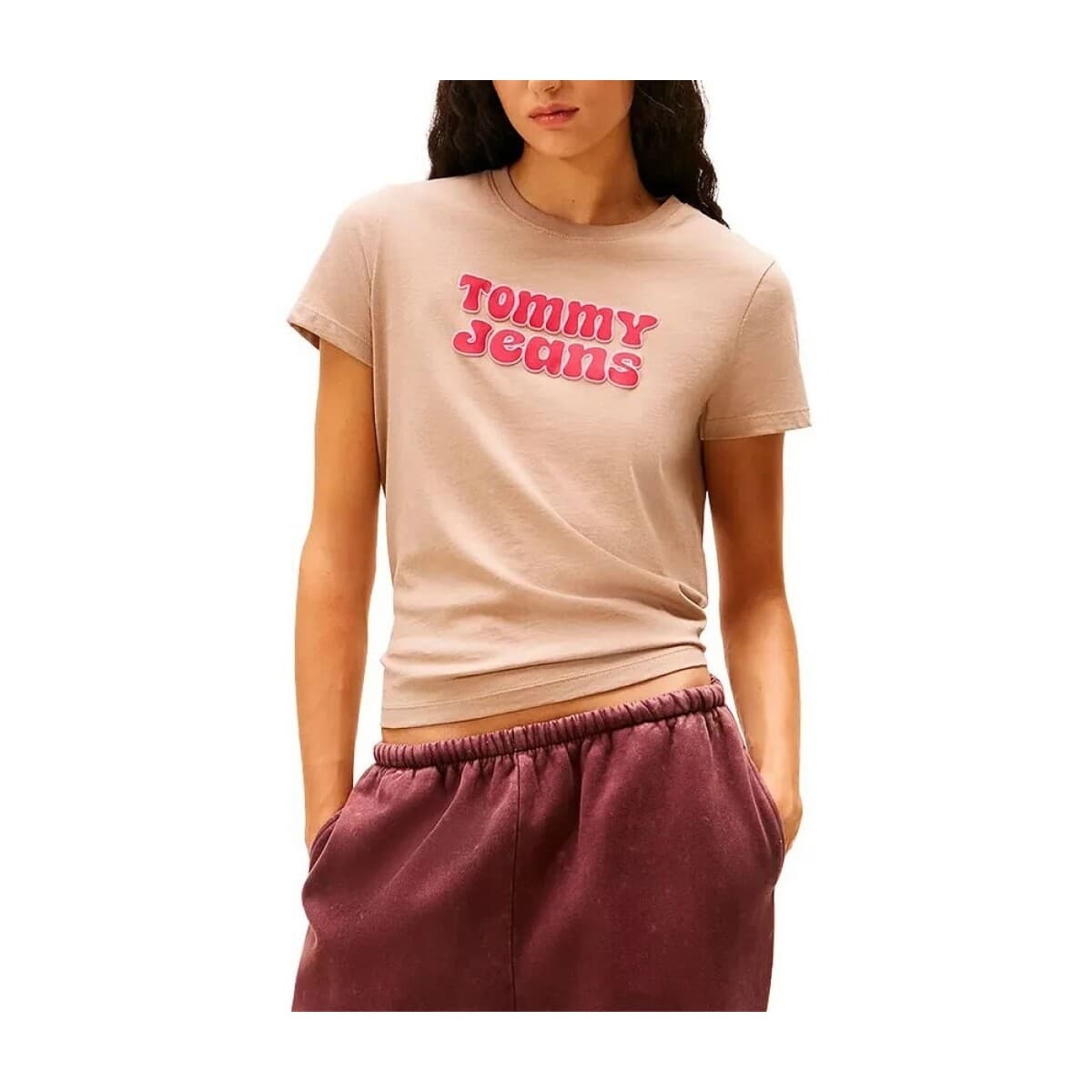 T-shirts & Polos Tommy Jeans Camisetas Mujer Modèle Tjw Reg Essential Logo 2