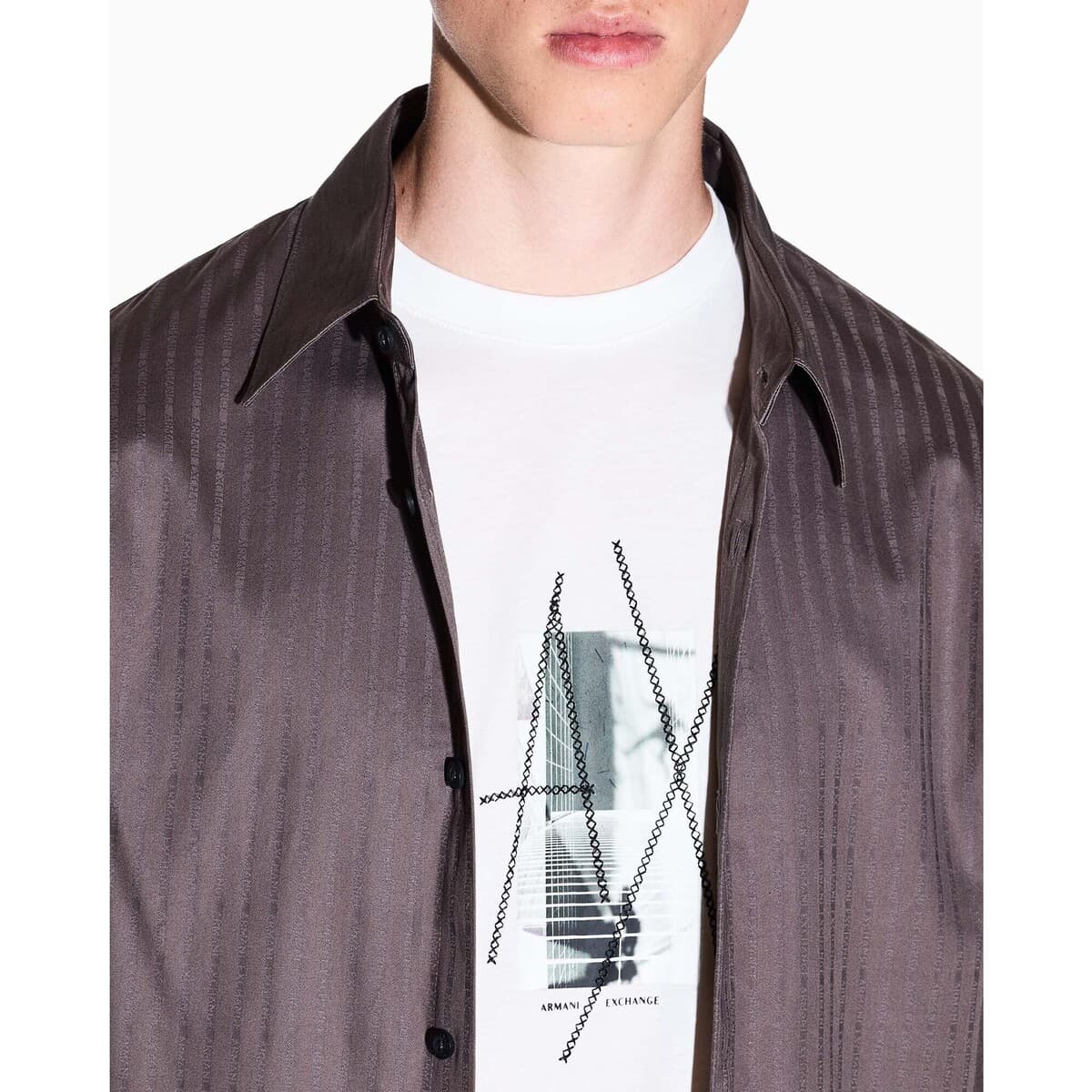 Men's T-Shirts EAX White