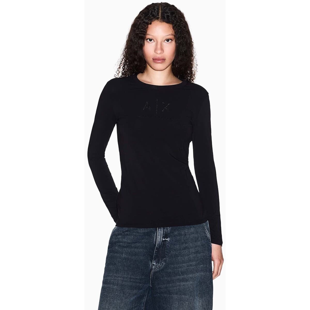 Women's T-Shirts EAX Black