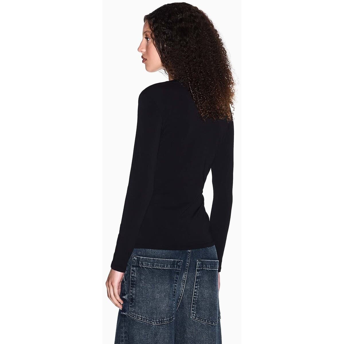 Women's T-Shirts EAX Black