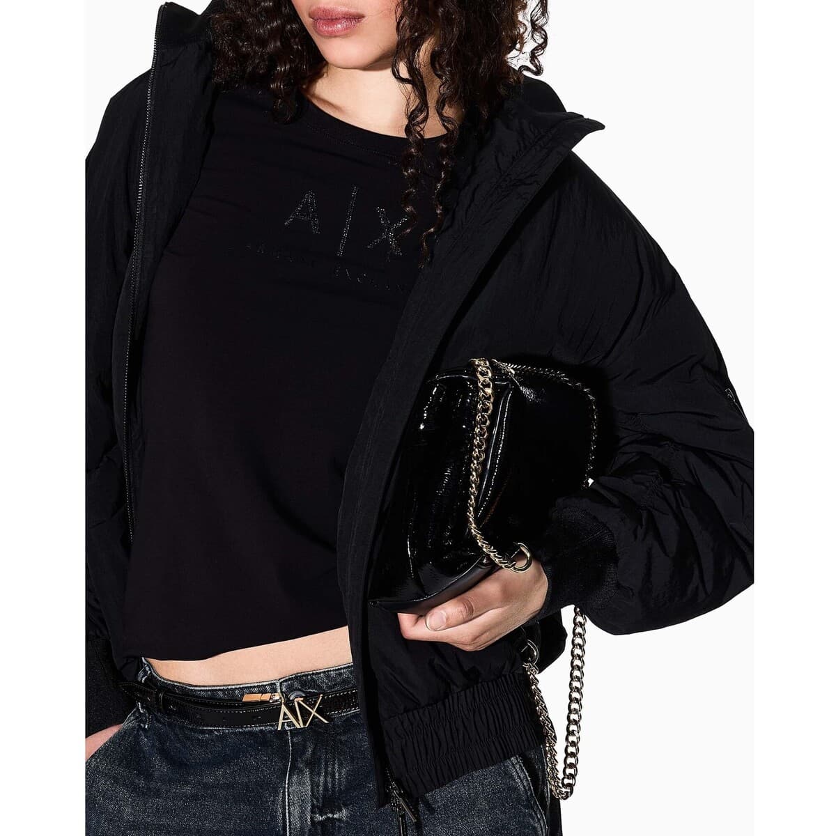 Women's T-Shirts EAX Black