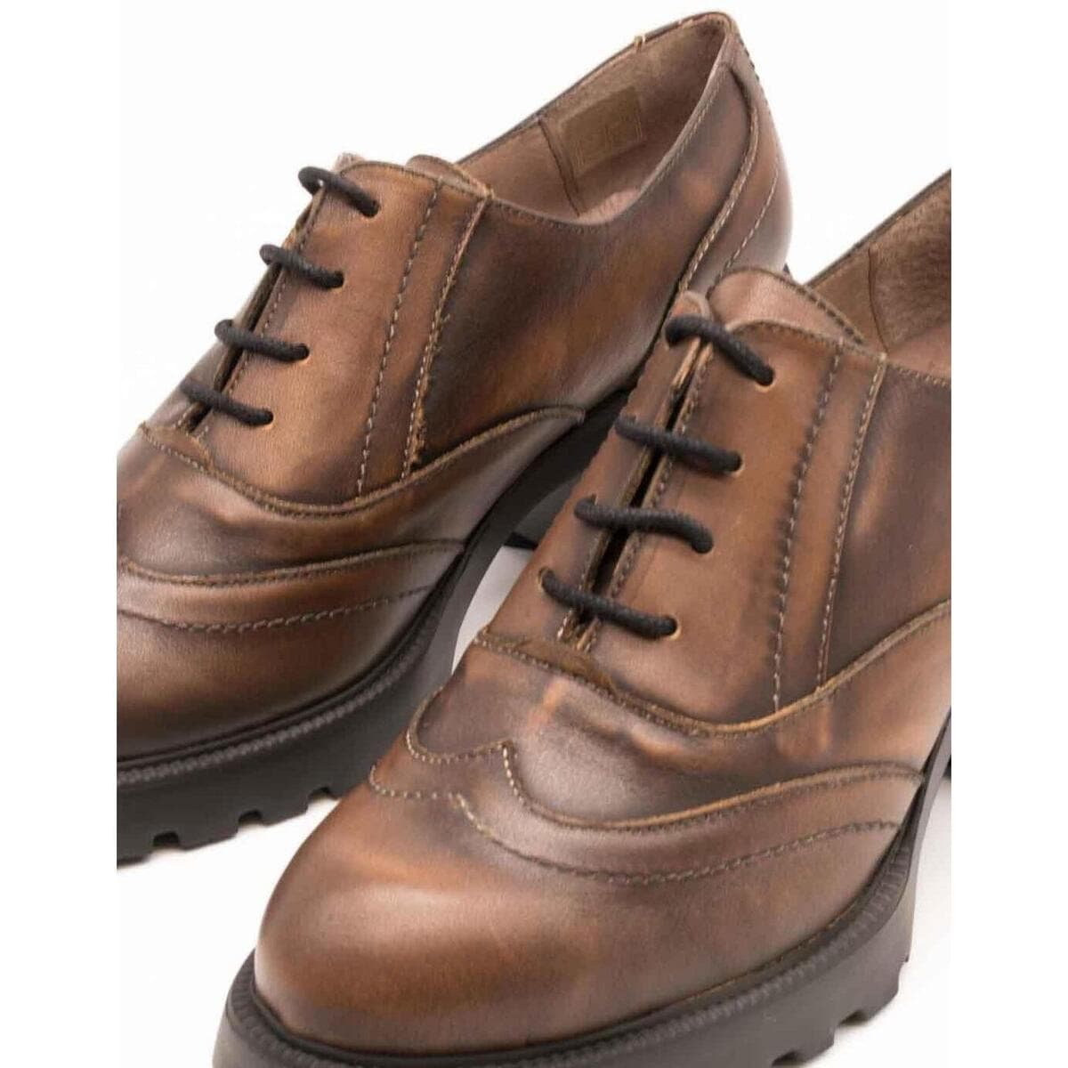 Women's Derby Shoes Wonders Brown