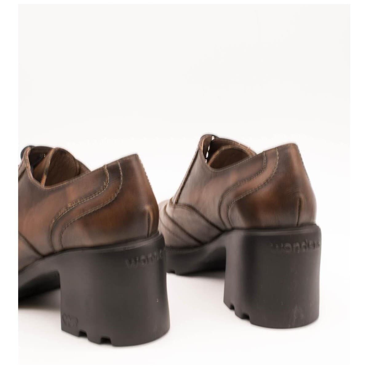 Women's Derby Shoes Wonders Brown