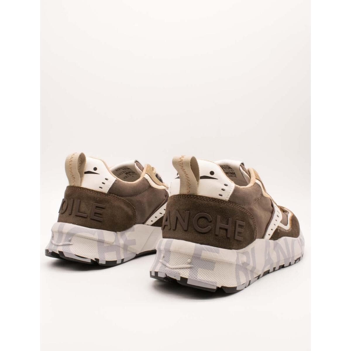 Men's Sneakers Voile Blanche Brown