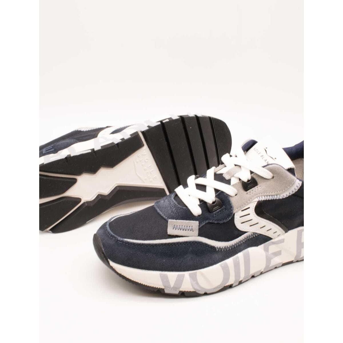 Men's Sneakers Voile Blanche Blue