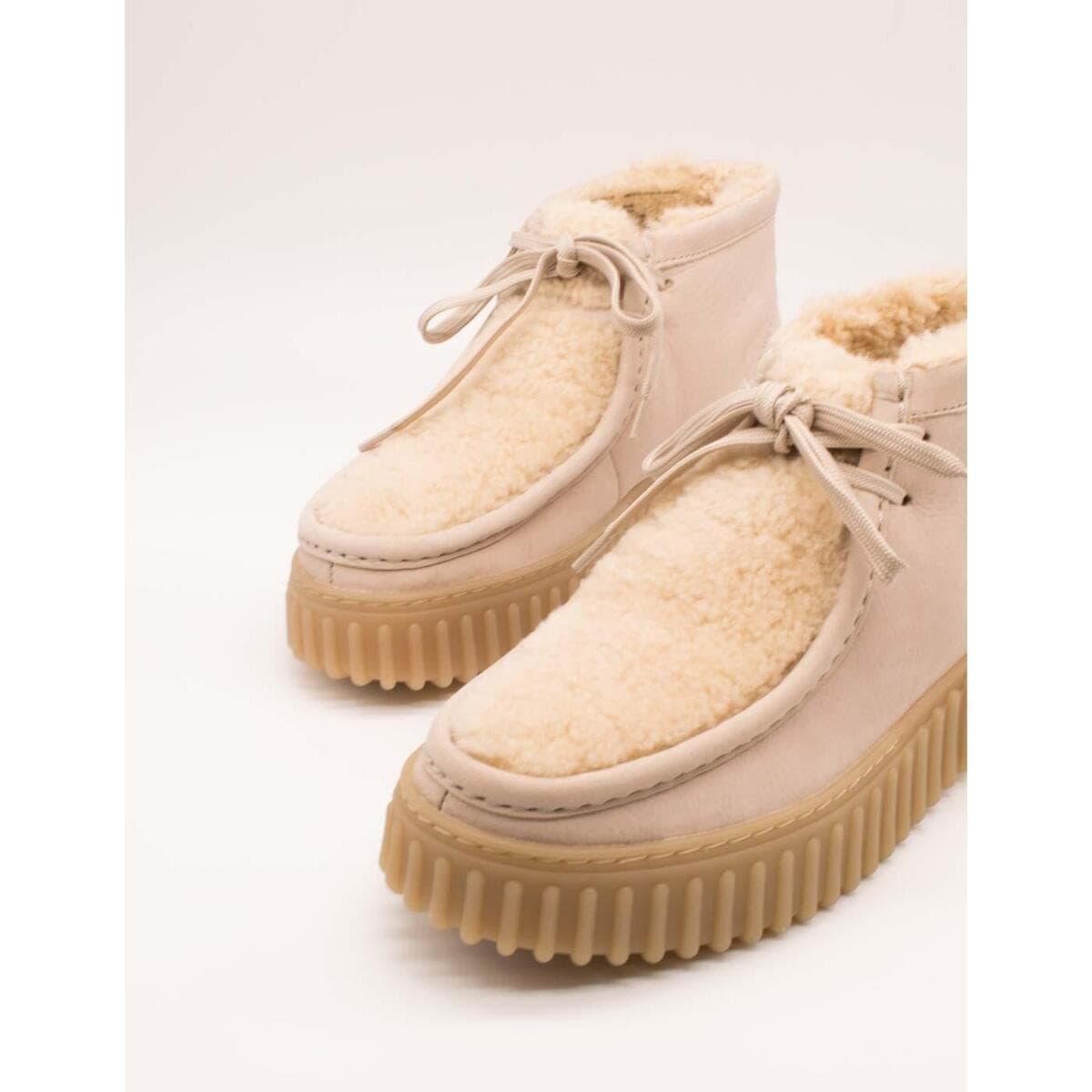 Women's Ankle Boots Clarks Beige
