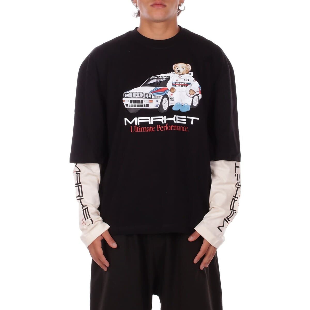 Μπλουζάκια με μακριά μανίκια Chinatown Market F5MKMATH026