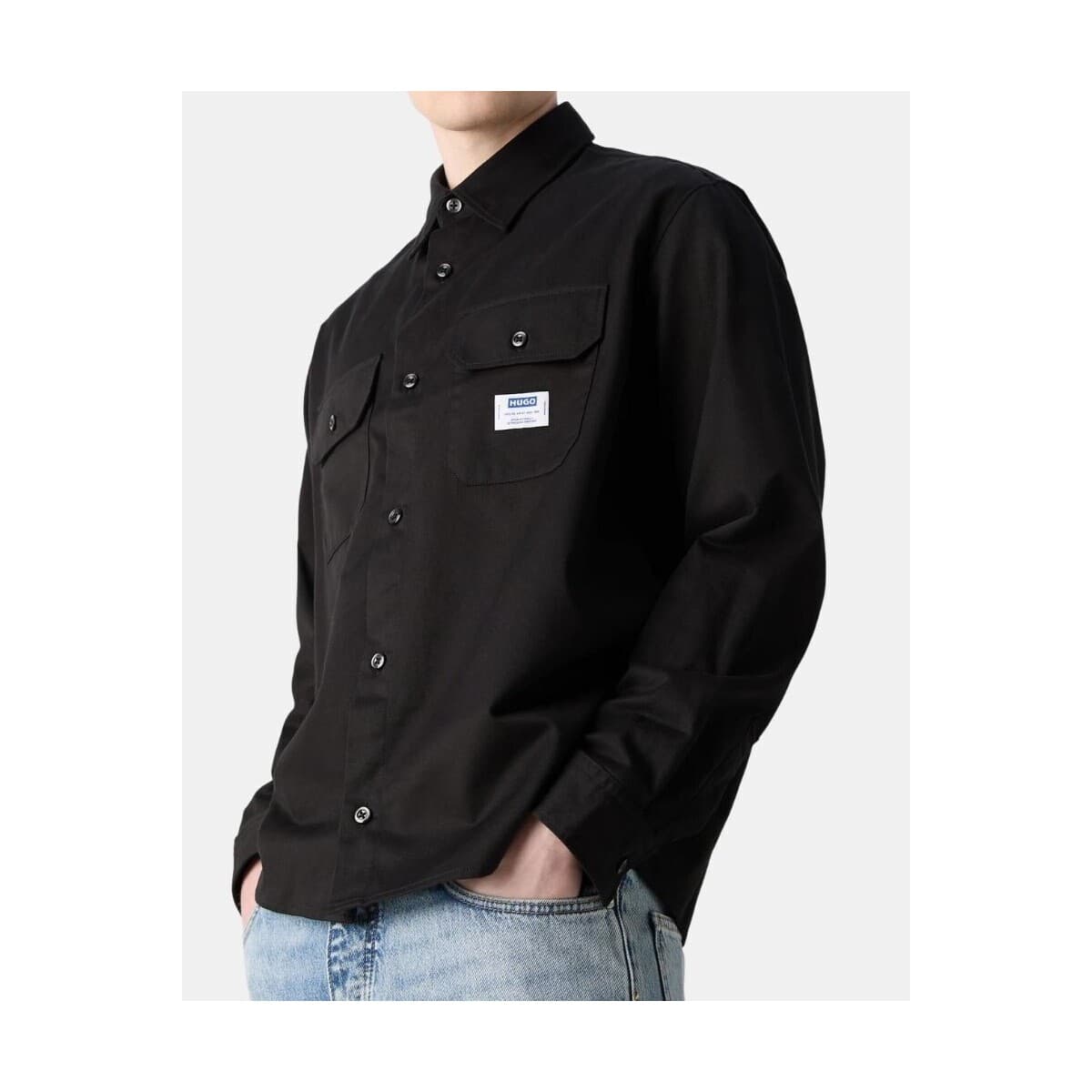 Men's Shirts HUGO Black