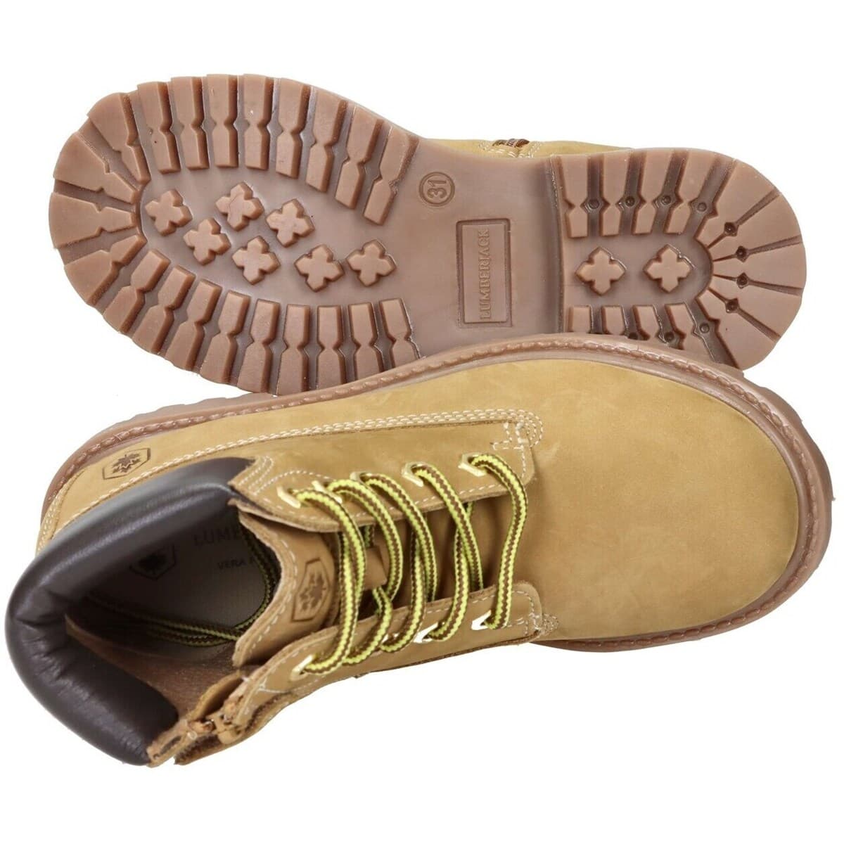 Boys' Boots Lumberjack Yellow