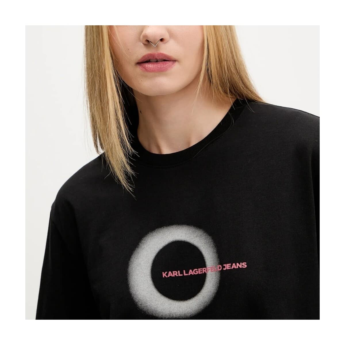 Women's T-Shirts Karl Lagerfeld Black