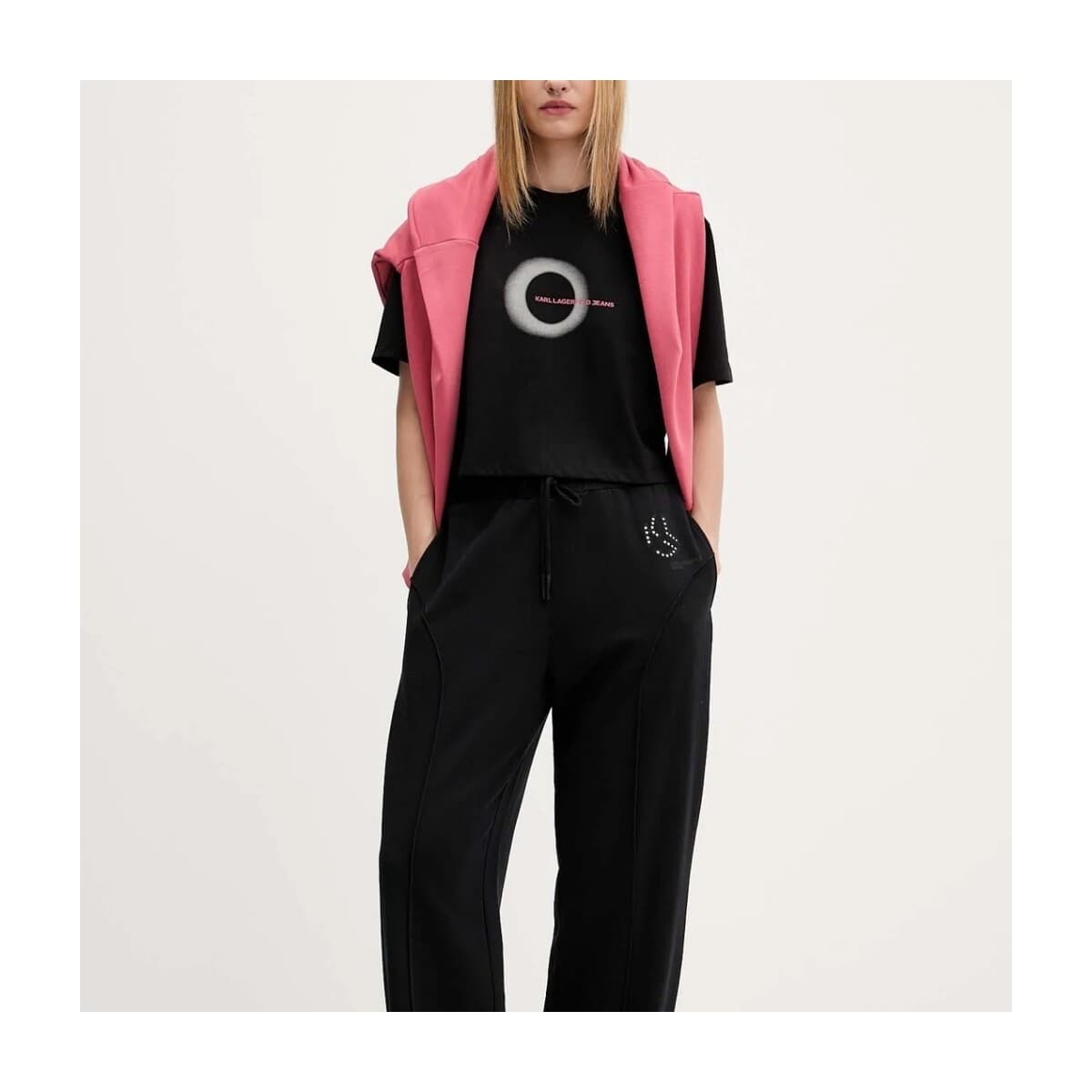 Women's T-Shirts Karl Lagerfeld Black