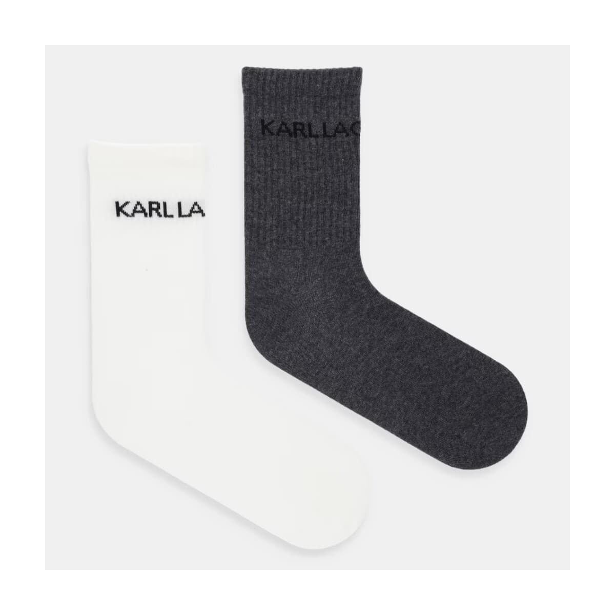 High socks Karl Lagerfeld Calcetines Mujer Modèle Essential Socks 2 Pack