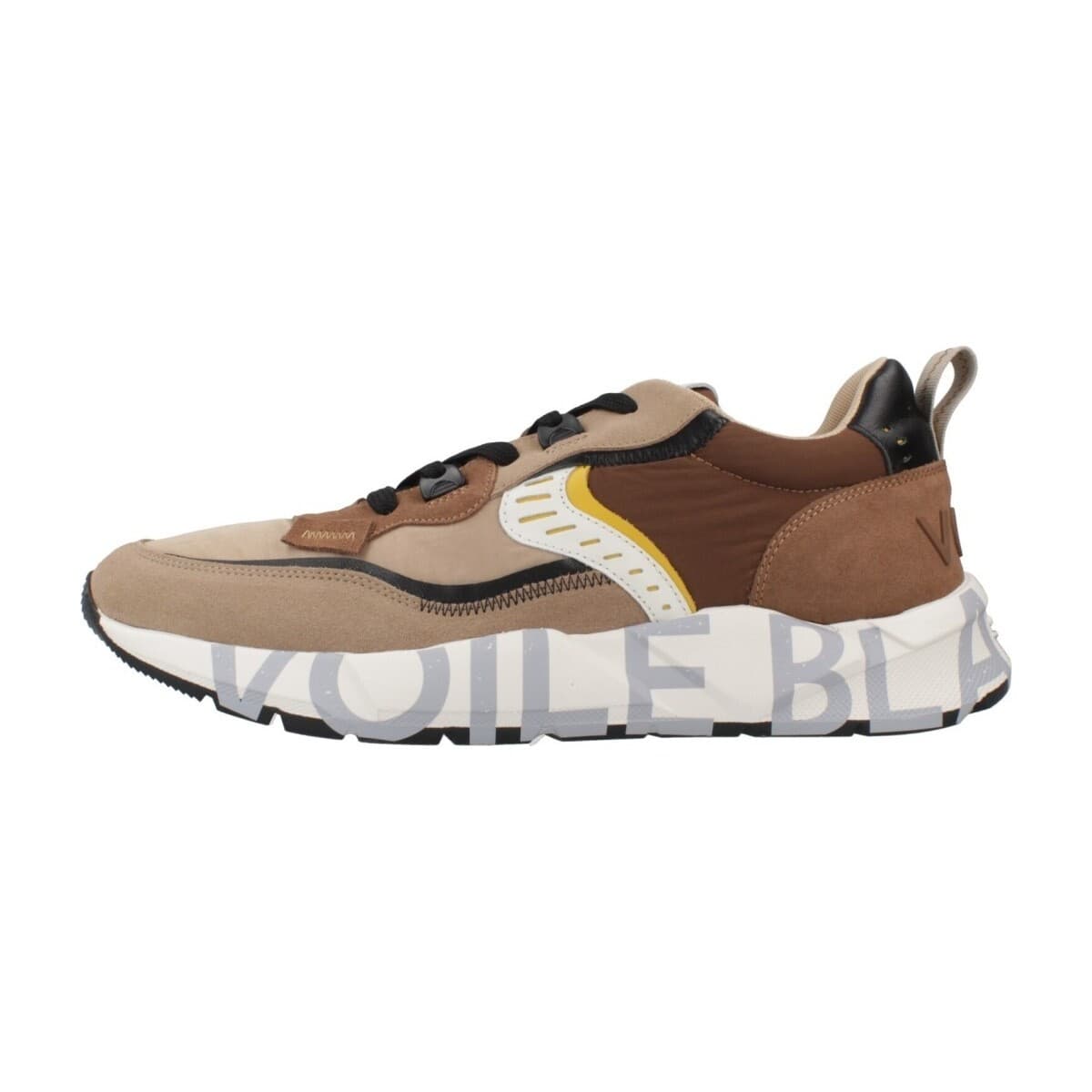 Men's Sneakers Voile Blanche Brown
