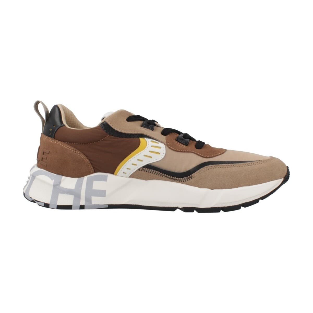 Men's Sneakers Voile Blanche Brown