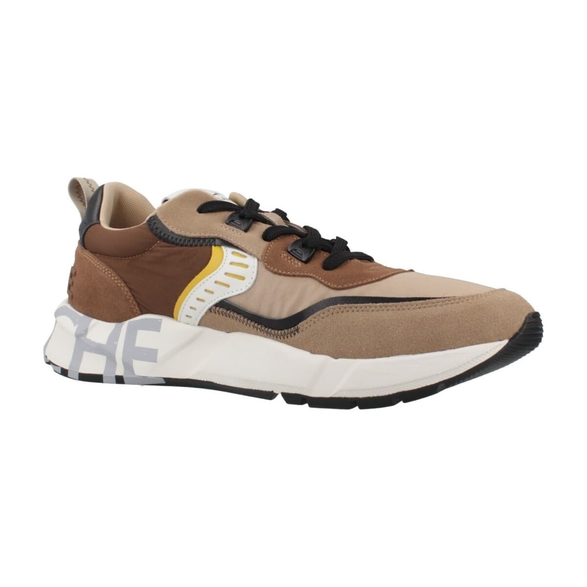 Men's Sneakers Voile Blanche Brown